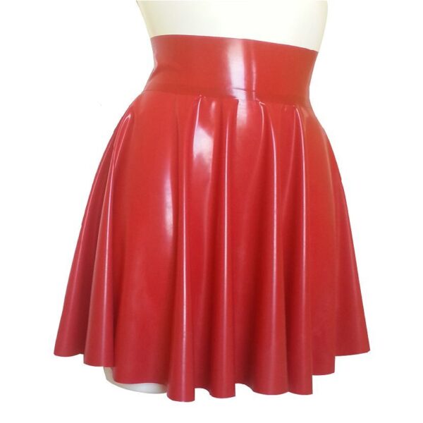 latex skater skirt