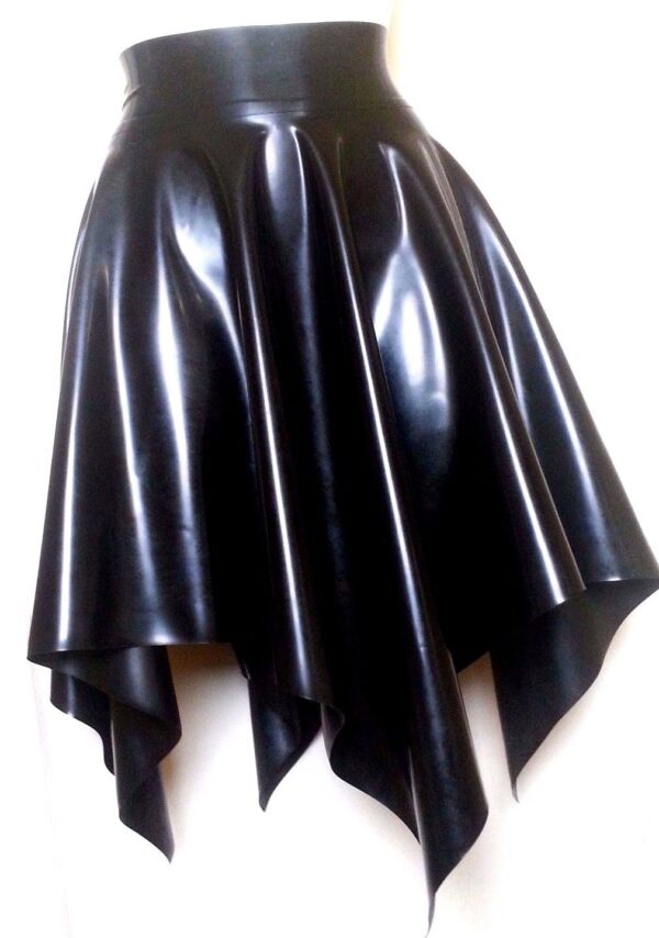 latex mini skirt