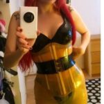 latex transparent corset