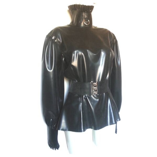 latex rubber blouse