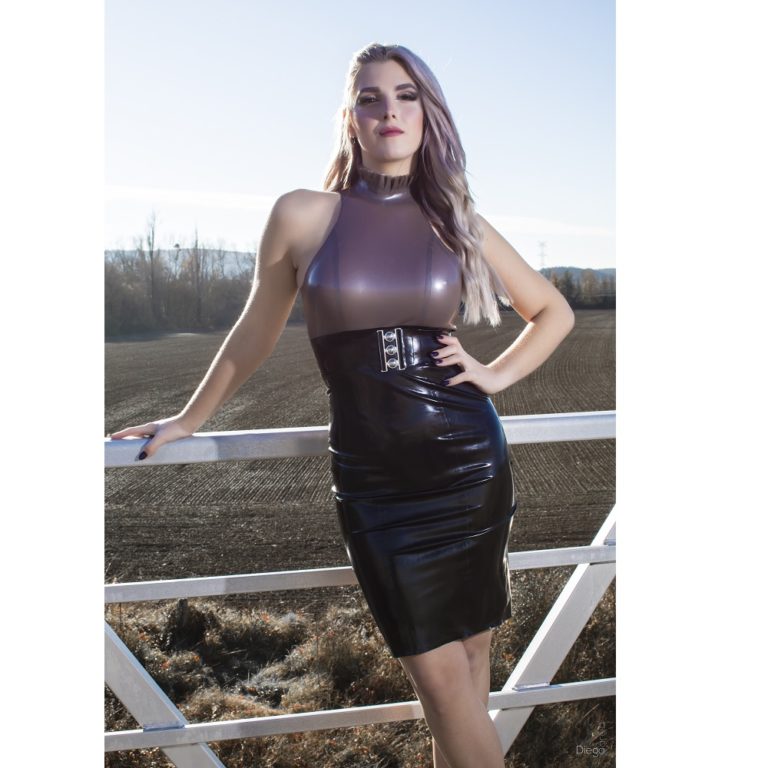 Latex Pencil Dress & its design Alternative Factory Latex Clothing