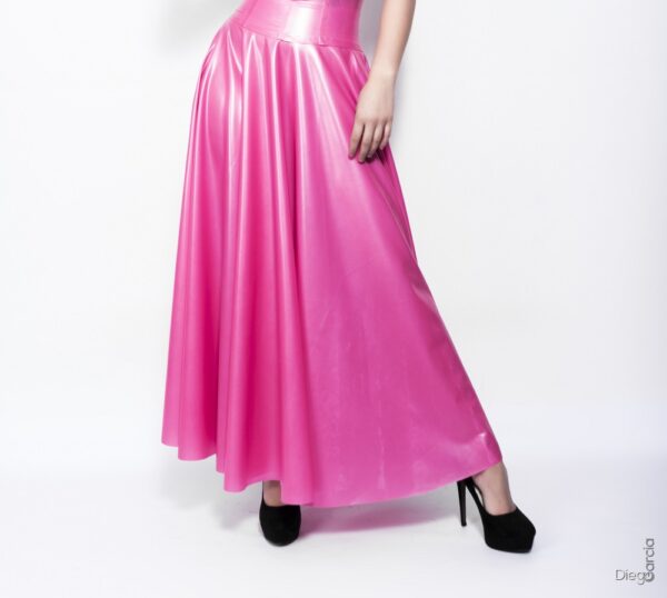 Latex Rubber Long Circle Skirt