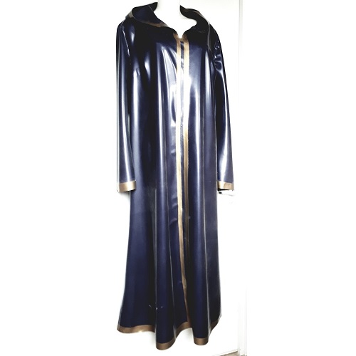 Hooded Long Latex Dress