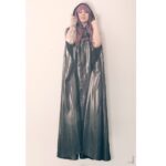 Latex long cape