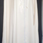 latex long white cape